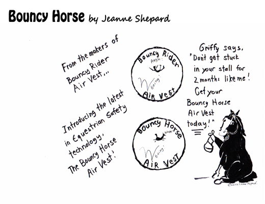 Cartoon image of Bouncy Horse, Vol 1.
