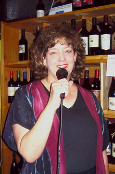Photo of Jeanne singing
