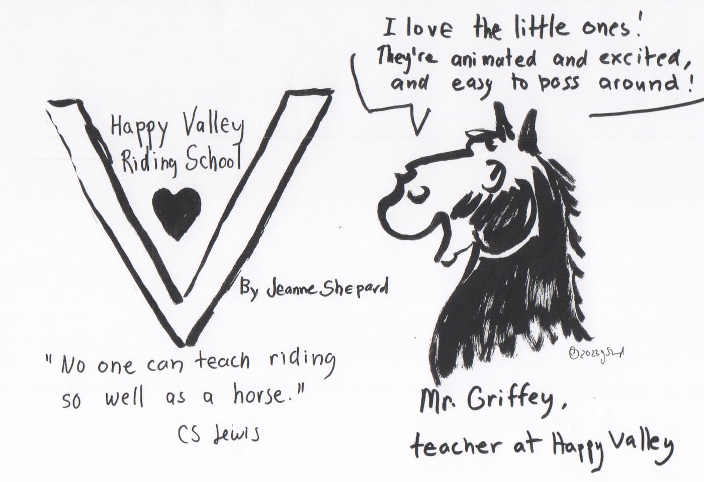 Happy Valley Riding School cartoon thumbnail