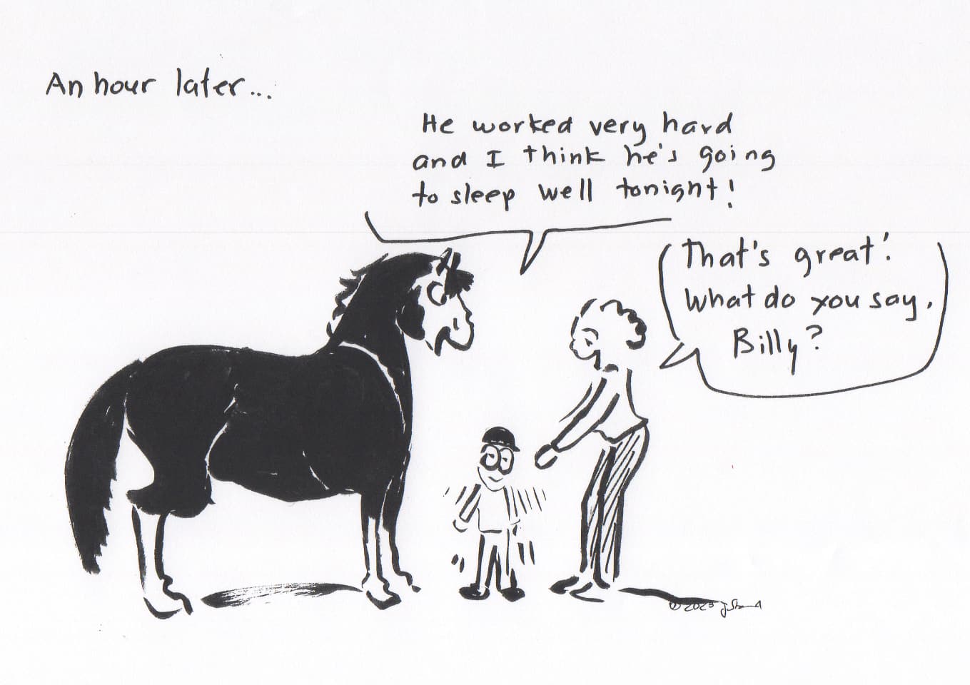 Happy Valley Riding School cartoon thumbnail