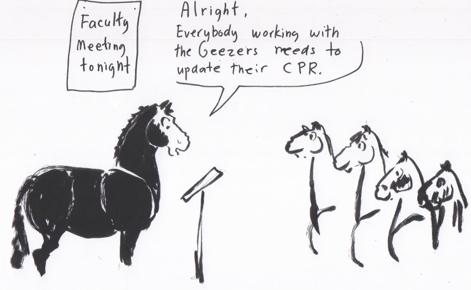 Happy Valley Riding School cartoon thumbnail