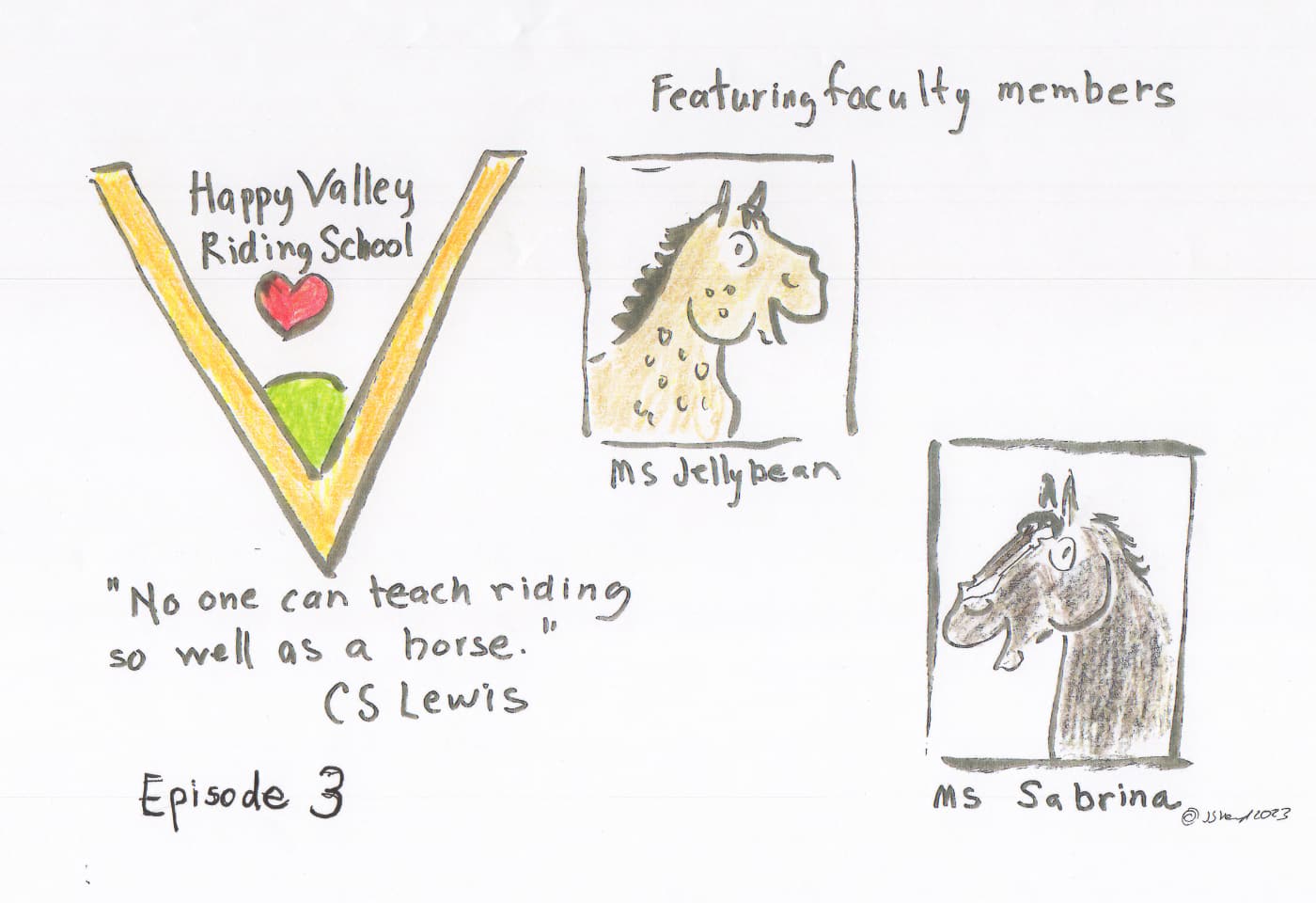 Happy Valley Riding School cartoon thumbnail