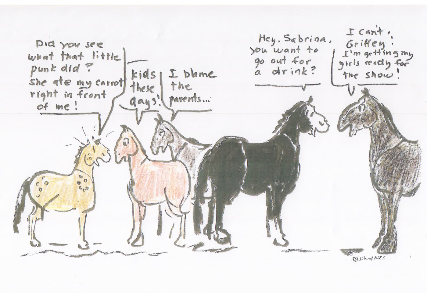 Happy Valley Riding School cartoon thumbnail