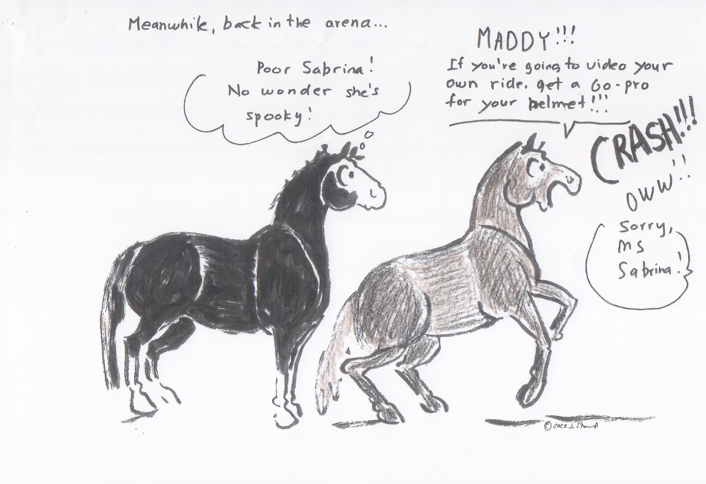 Happy Valley Riding School cartoon thumbnail