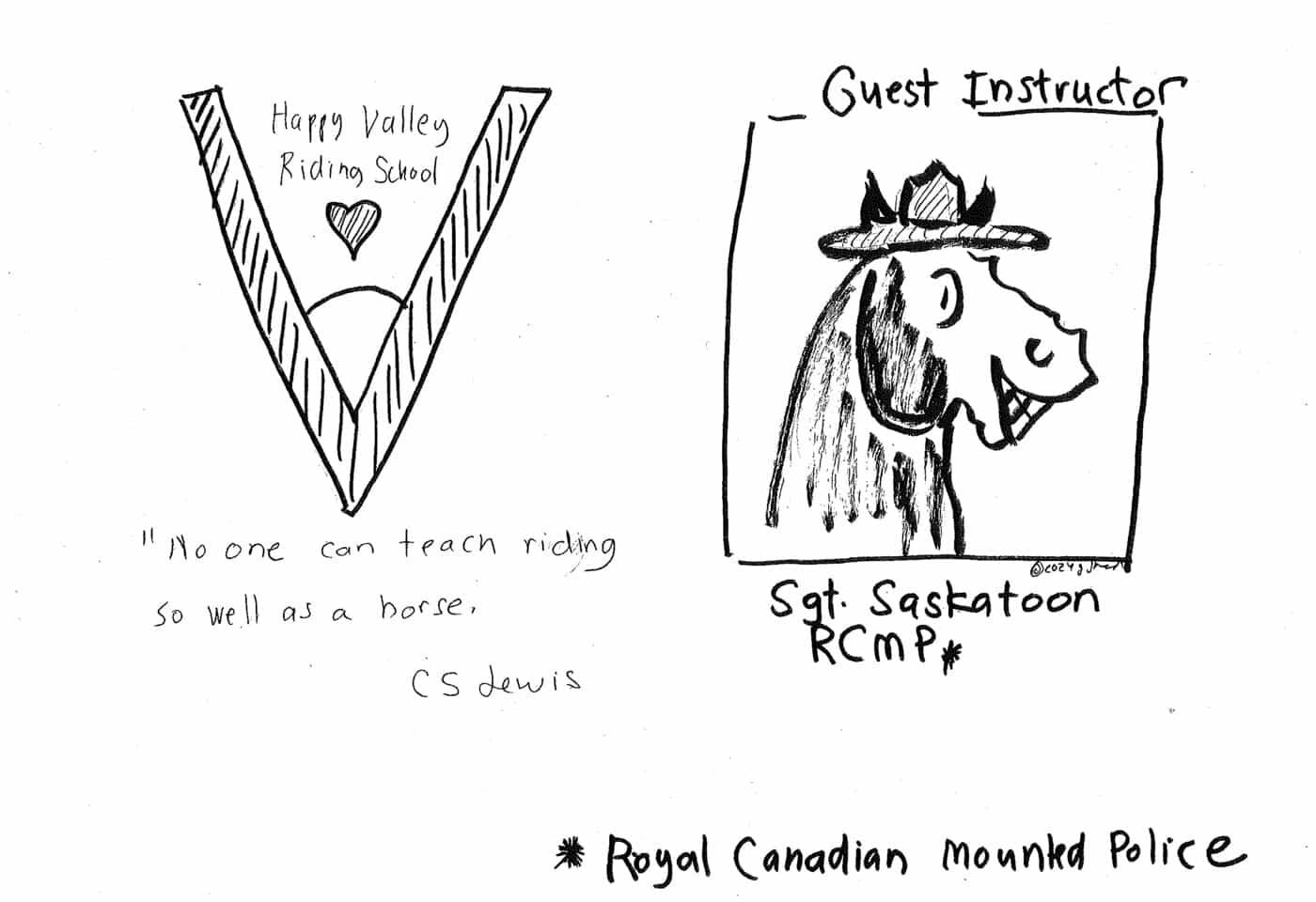 Happy Valley Riding School cartoon thumbnail